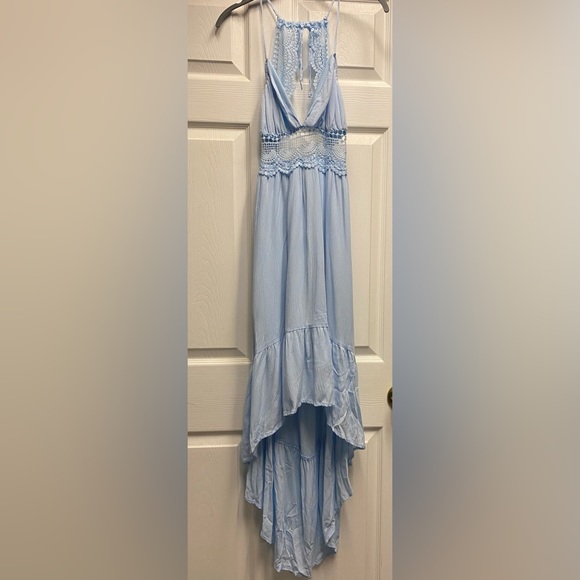 yellow flower summer dress Maven Tied Shoulder Low Back Dress Floral Print Yellow